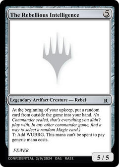 The Rebellious Intelligence (UNK-RA31) - Unknown Event-1