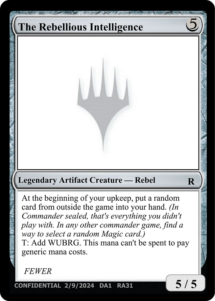 The Rebellious Intelligence (UNK-RA31) - Unknown Event-1