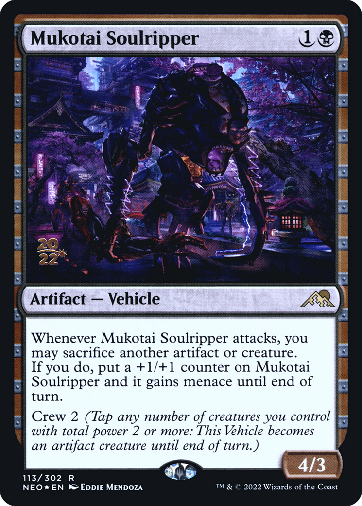 Mukotai Soulripper [Kamigawa: Neon Dynasty Prerelease Promos]-1