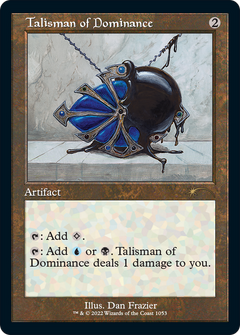 Talisman of Dominance (Retro Frame) (SLD-1053) - Secret Lair Drop Etched Foil-1