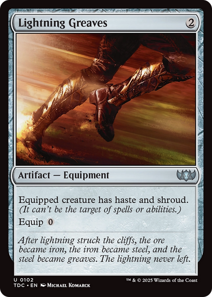 Lightning Greaves [Tarkir: Dragonstorm Commander]-1