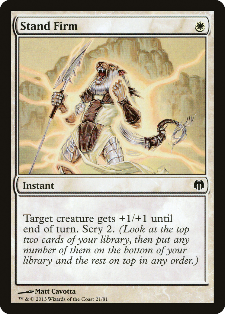 Stand Firm [Duel Decks: Heroes vs. Monsters]-1
