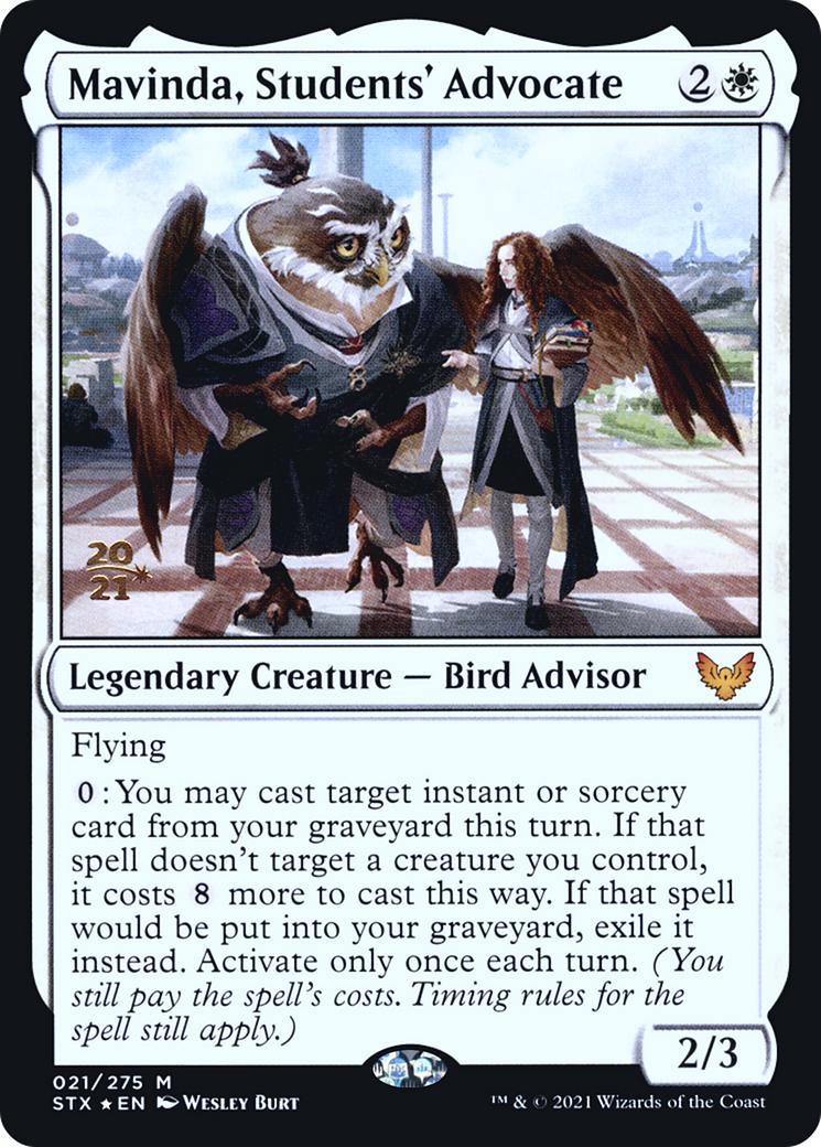 Mavinda, Students' Advocate [Strixhaven: School of Mages Prerelease Promos]-1