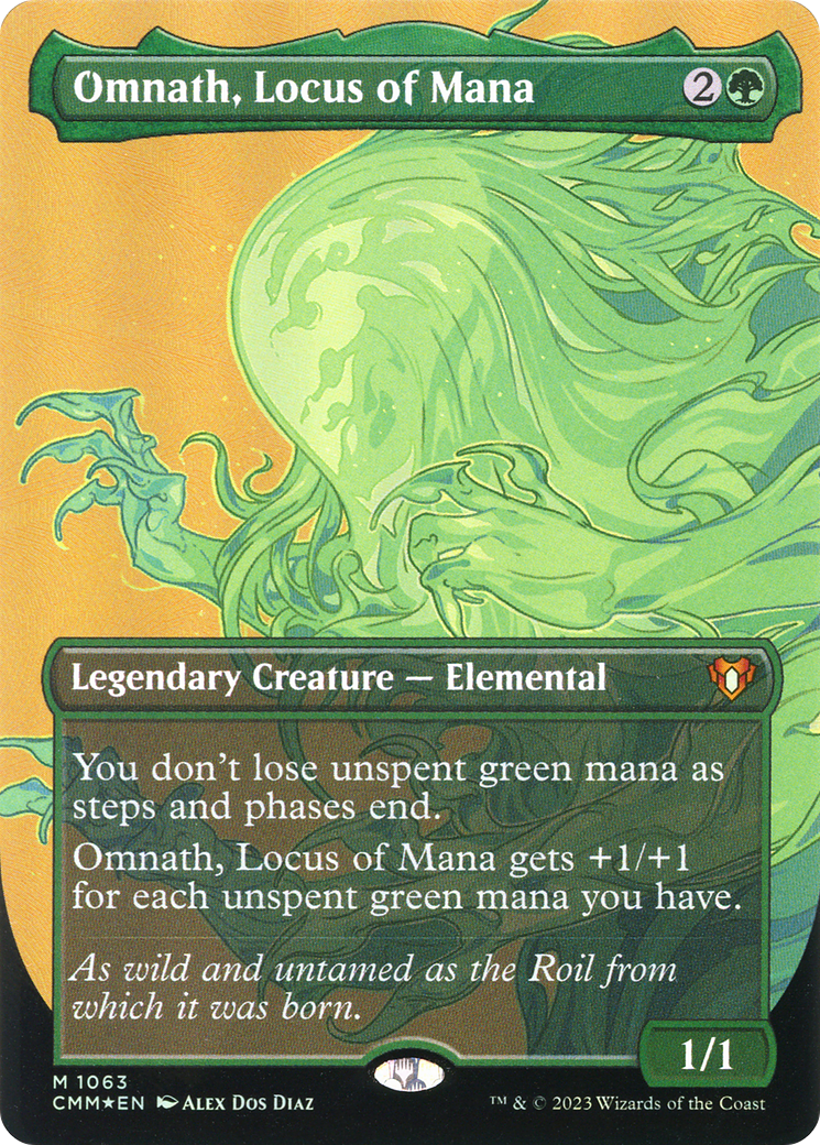 Omnath, Locus of Mana (Borderless Textured Foil Frame Break) [Commander Masters]-1