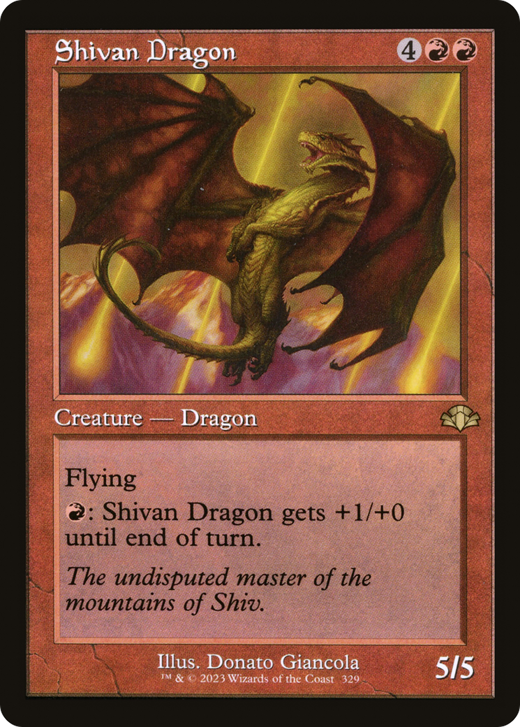 Shivan Dragon (Retro) [Dominaria Remastered]-1