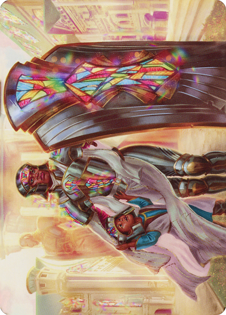 Guardian of New Benalia // Guardian of New Benalia (ADMU-008) - Dominaria United Art Series (Borderless)-1