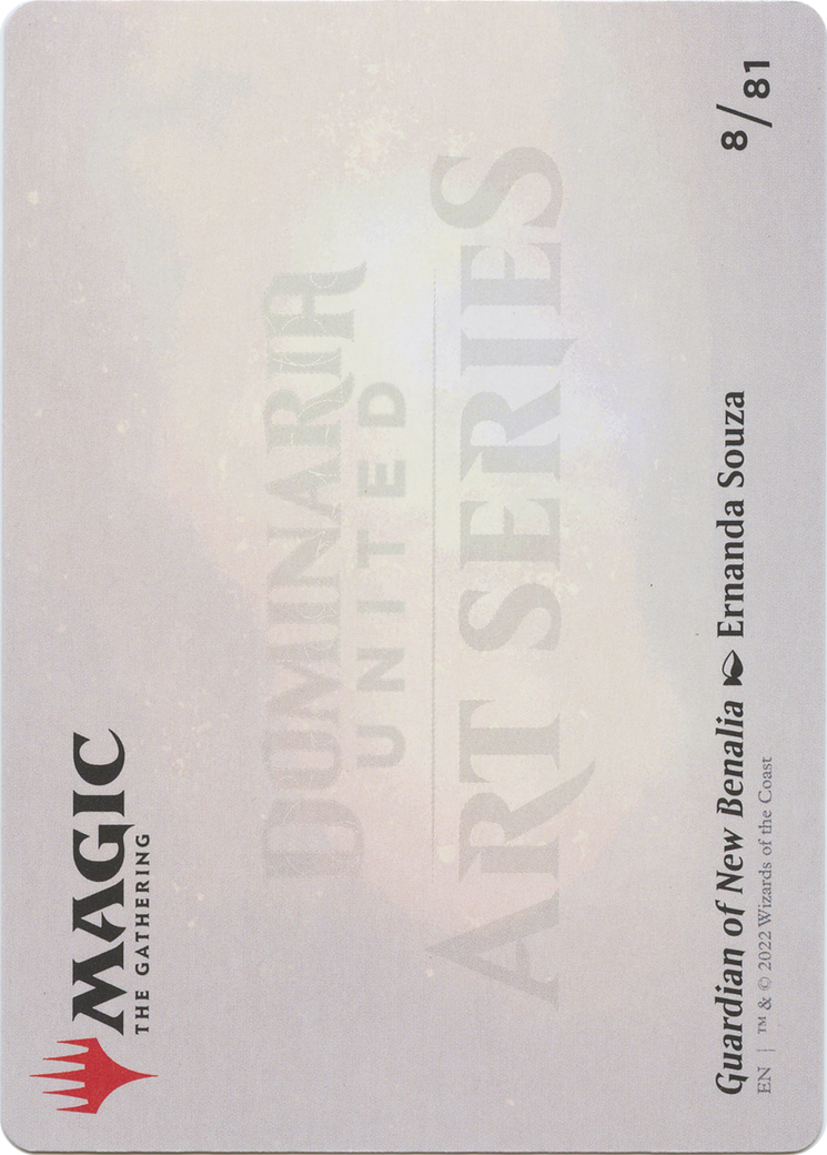 Guardian of New Benalia // Guardian of New Benalia (ADMU-008) - Dominaria United Art Series (Borderless) Foil-2