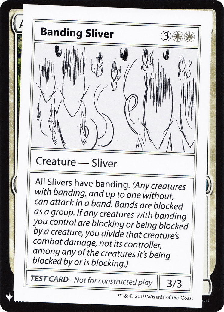 Banding Sliver [Mystery Booster Playtest Cards]-1