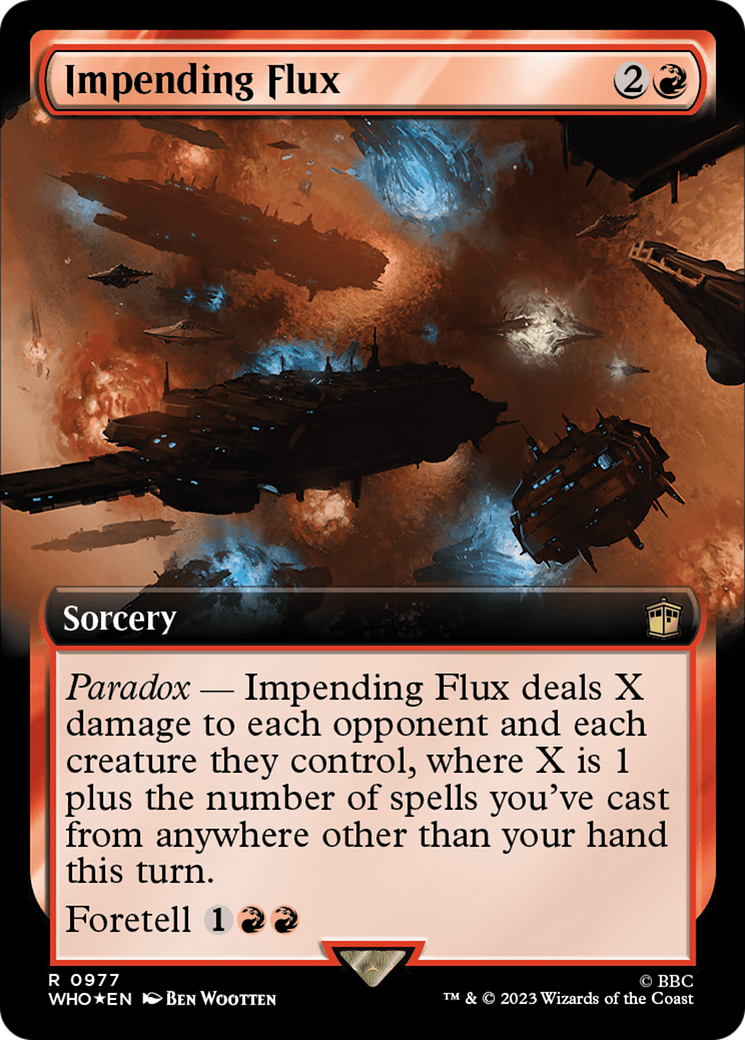 Impending Flux (Extended Art) (Surge Foil) [Doctor Who]-1