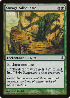 Savage Silhouette [Zendikar]-1