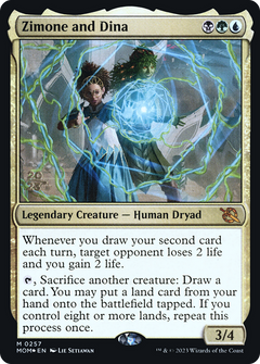Zimone and Dina (PRE-257) - March of the Machine Promos Foil-1