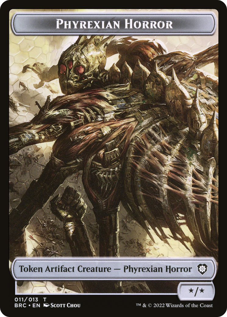 Phyrexian Horror (TBRC-011) - The Brothers' War Commander Tokens-1