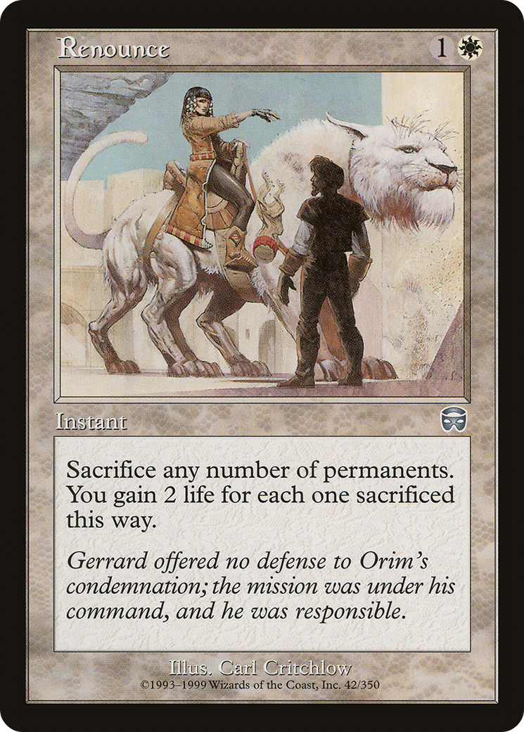 Renounce [Mercadian Masques]-1