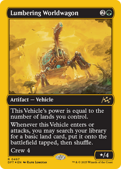 Lumbering Worldwagon (First-Place Foil) [Aetherdrift]-1