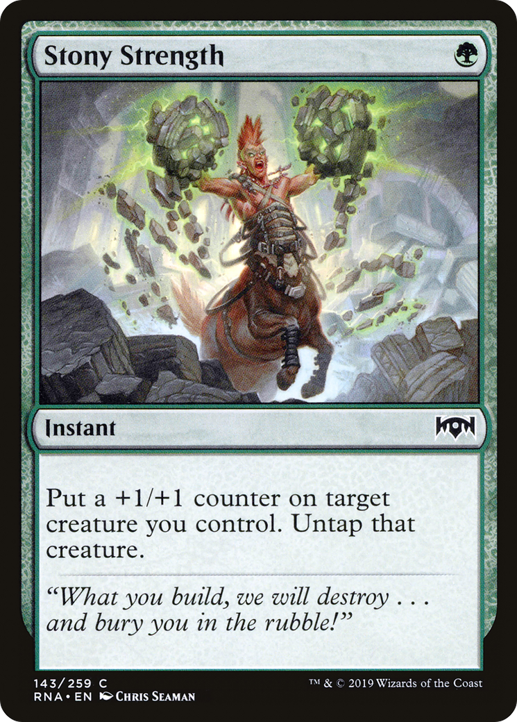 Stony Strength [Ravnica Allegiance]-1