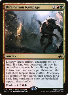Dire-Strain Rampage (Promo Pack) [Innistrad: Midnight Hunt Promos]-1