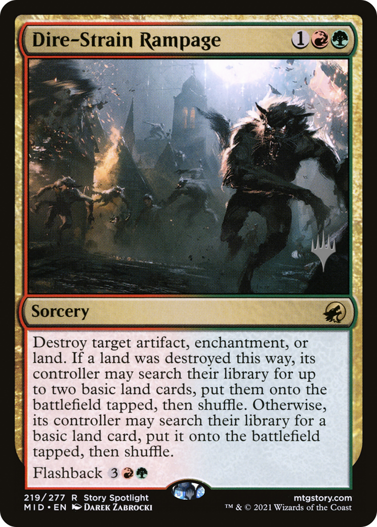 Dire-Strain Rampage (Promo Pack) [Innistrad: Midnight Hunt Promos]-1
