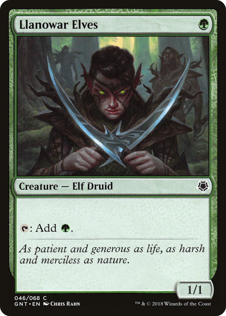 Llanowar Elves [Game Night 2018]-1