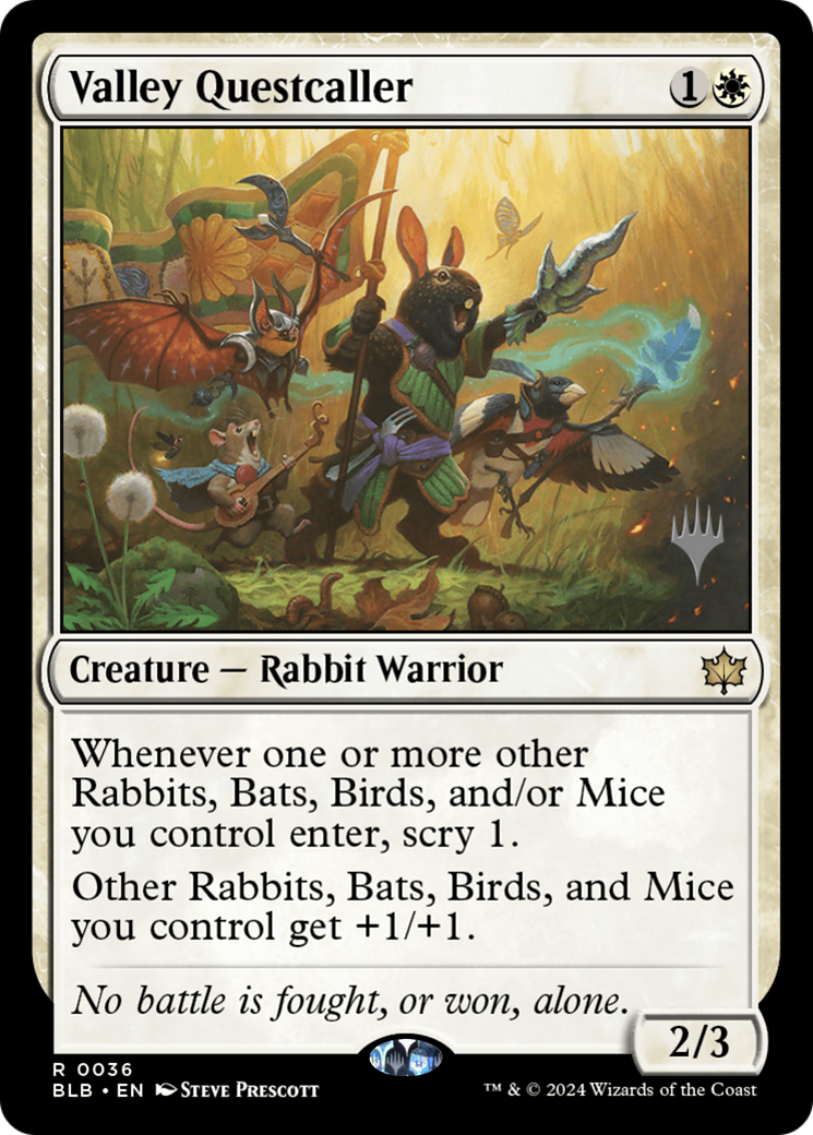 Valley Questcaller (PPBLB-036) - Bloomburrow Promos-1