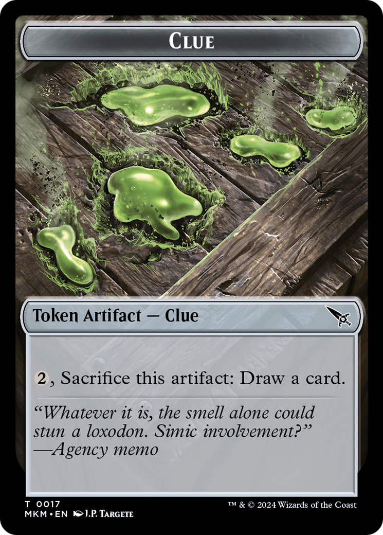 Clue (0017) // A 0044 Double-Sided Token [Murders at Karlov Manor Tokens]-1