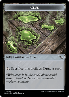Thopter (0020) // Clue (0017) Double-Sided Token [Murders at Karlov Manor Tokens]-2