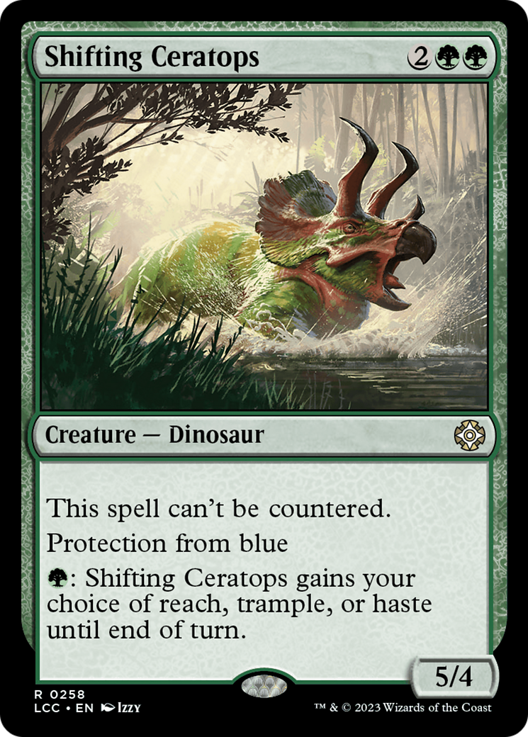 Shifting Ceratops [The Lost Caverns of Ixalan Commander]-1