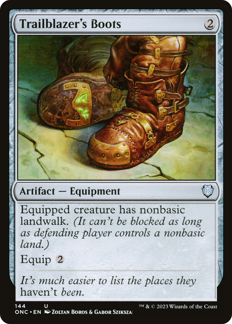 Trailblazer's Boots [Phyrexia: All Will Be One Commander]-1