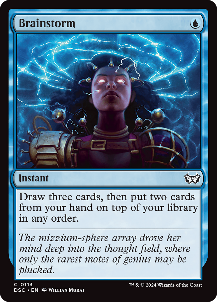 Brainstorm [Duskmourn: House of Horror Commander]-1