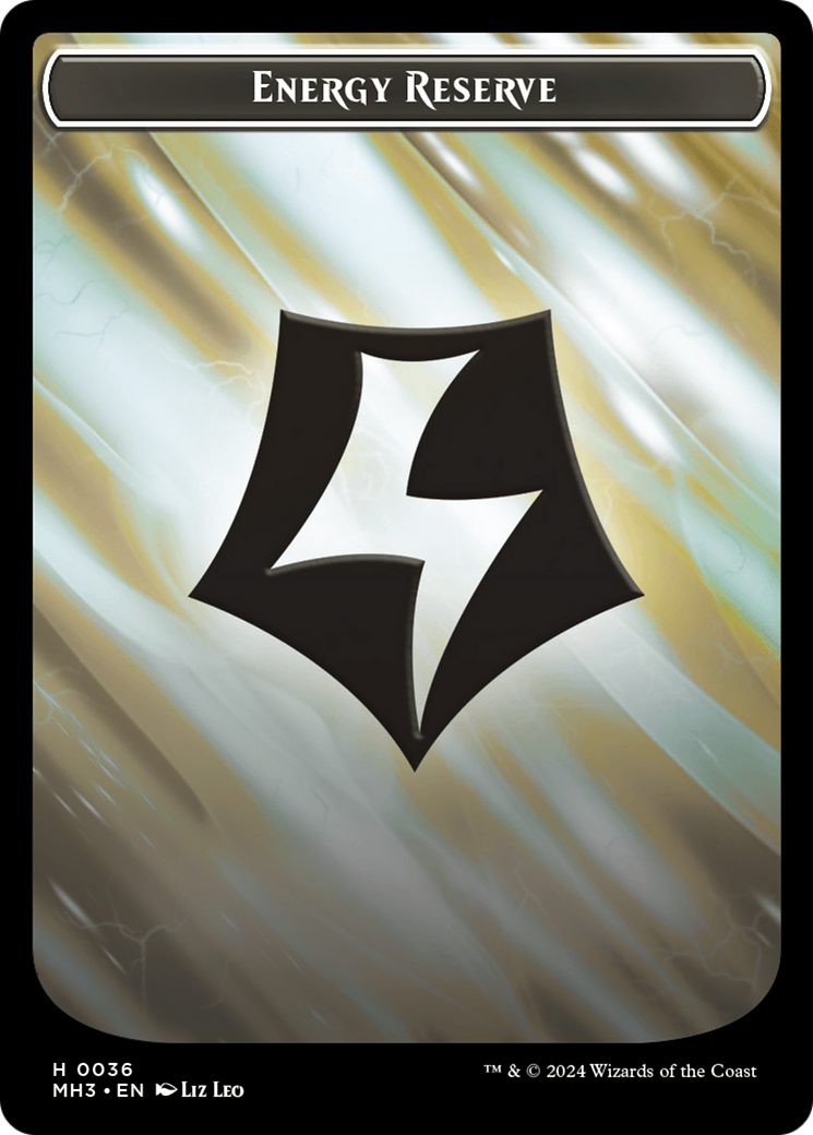 Servo // Energy Reserve Double-Sided Token [Modern Horizons 3 Tokens]-2