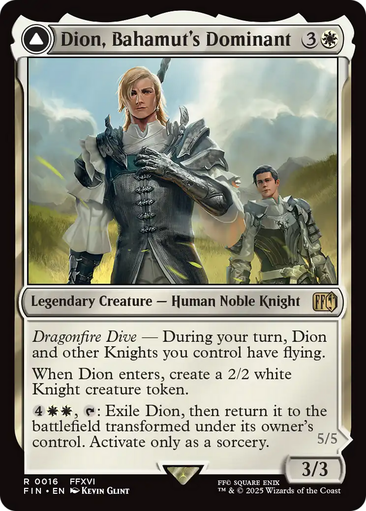 Dion, Bahamut's Dominant // Bahamut, Warden of Light [FINAL FANTASY]-3