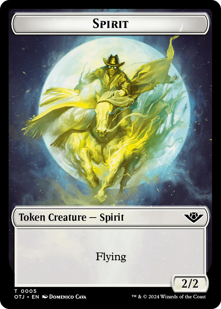 Spirit (TOTJ-005) - Outlaws of Thunder Junction Tokens-1