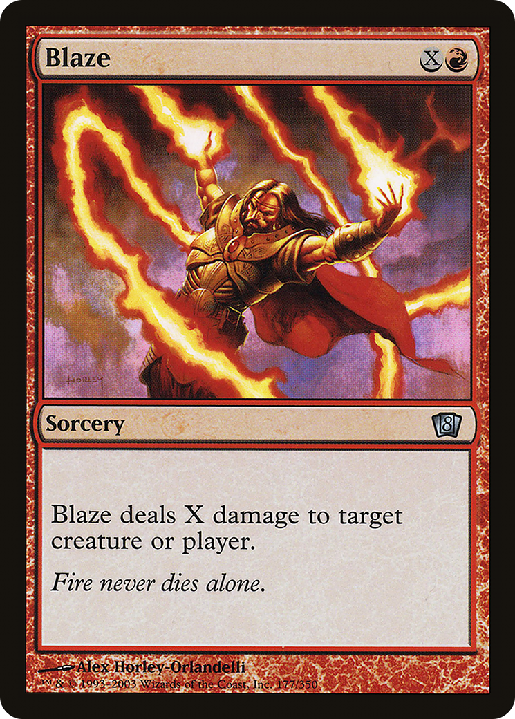 Blaze (8ED-177) - 8th Edition Foil-1