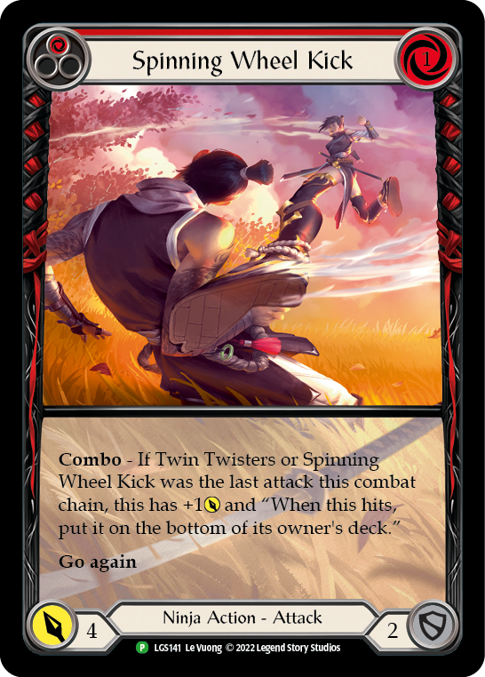 Spinning Wheel Kick (Red) [LGS141] (Promo)  Rainbow Foil-1