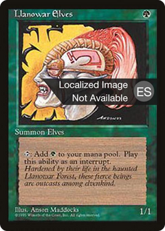 Llanowar Elves [Fourth Edition Foreign Black Border]-1