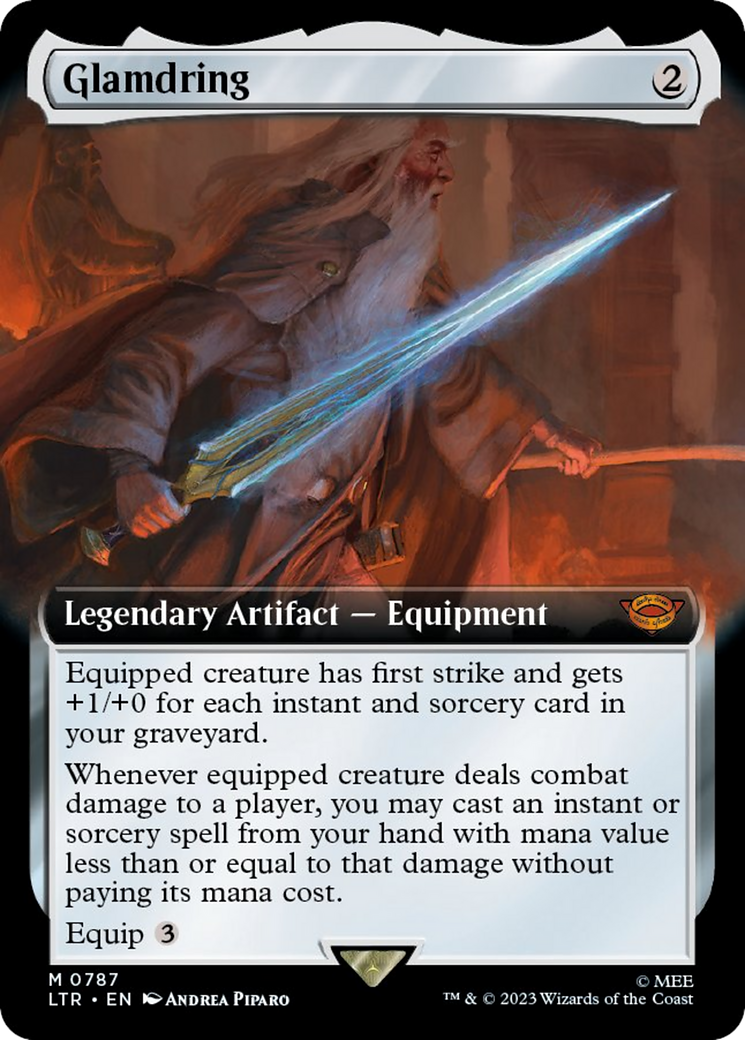 Glamdring (Extended Art) (Surge Foil) [The Lord of the Rings: Tales of Middle-Earth]-1