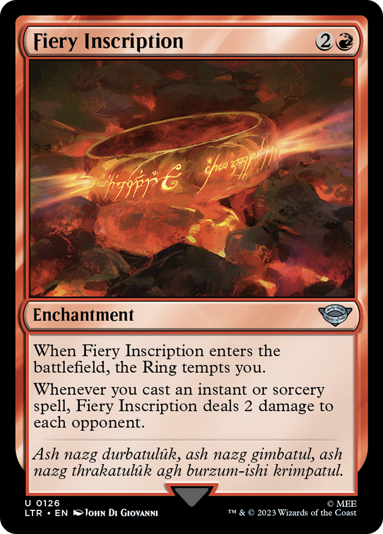 Fiery Inscription [The Lord of the Rings: Tales of Middle-Earth]-1