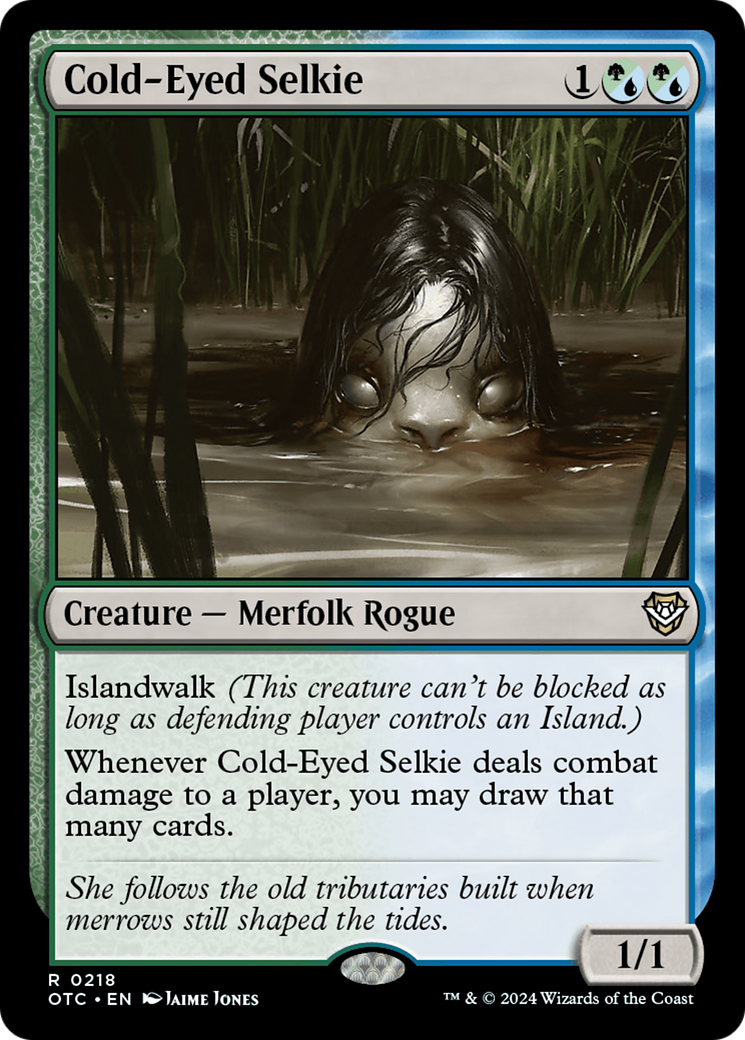 Cold-Eyed Selkie [Outlaws of Thunder Junction Commander]-1