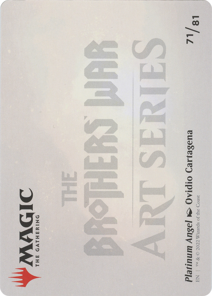 Platinum Angel // Platinum Angel (ABRO-071) - The Brothers' War Art Series (Borderless) Foil-2
