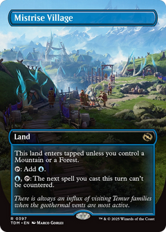 Mistrise Village (Borderless) [Tarkir: Dragonstorm]-1