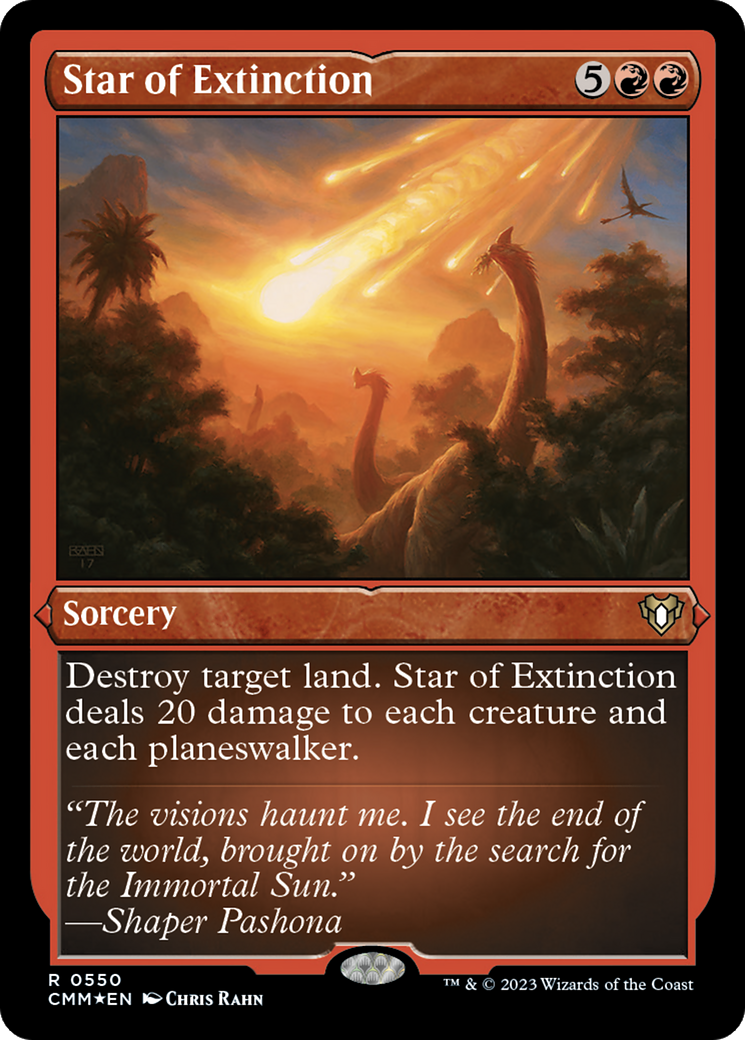 Star of Extinction (CMM-550) - Commander Masters Etched Foil-1