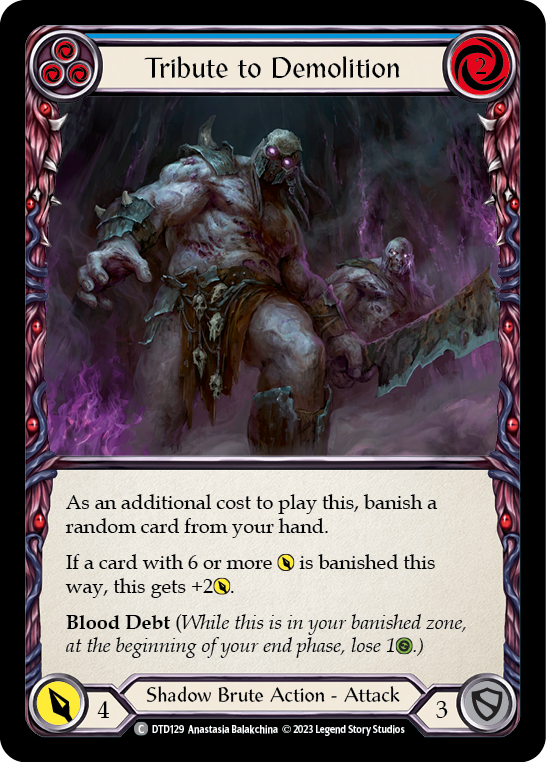 Tribute to Demolition (Blue) [DTD129] (Dusk Till Dawn)  Rainbow Foil-1