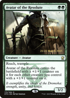Avatar of the Resolute [Dragons of Tarkir Prerelease Promos]-1
