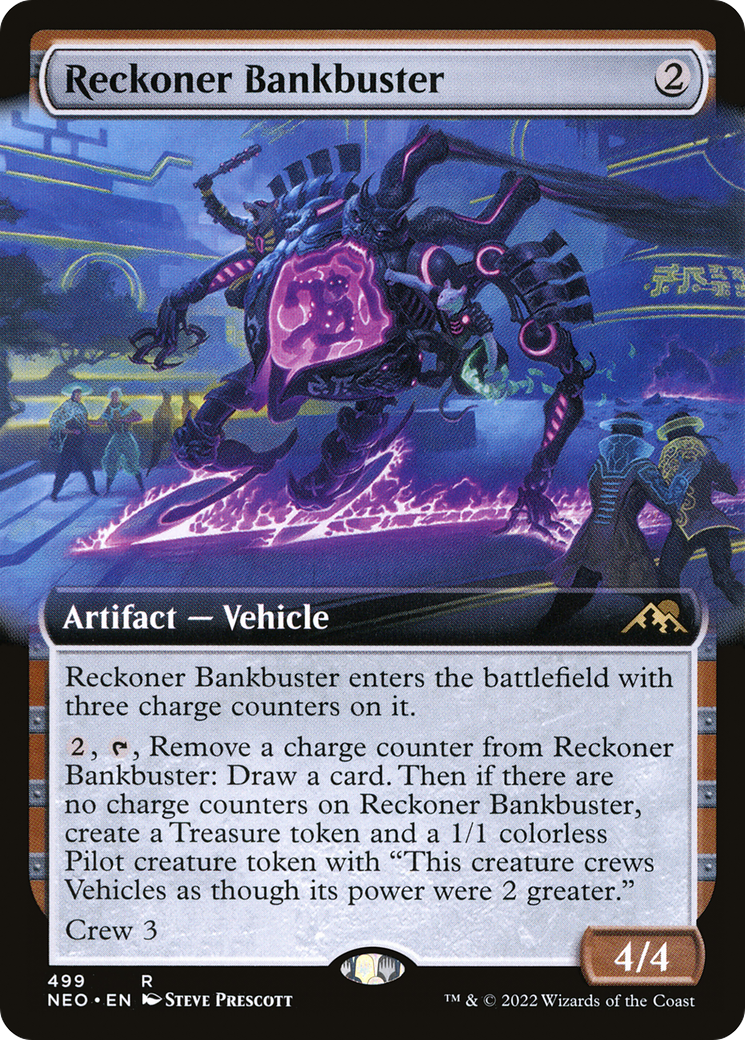 Reckoner Bankbuster (Extended Art) [Kamigawa: Neon Dynasty]-1
