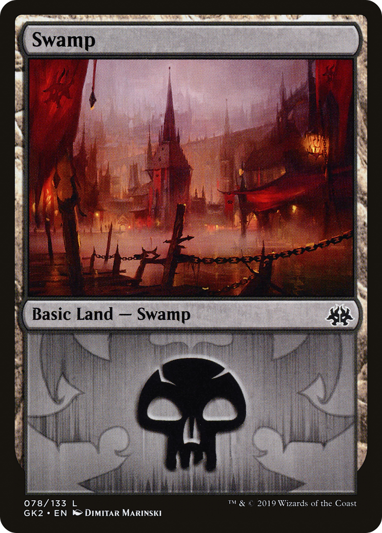 Swamp (78) [Ravnica Allegiance Guild Kit]-1