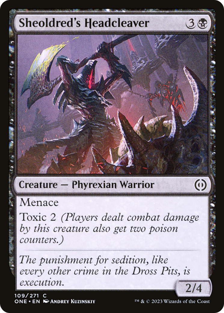 Sheoldred's Headcleaver [Phyrexia: All Will Be One]-1