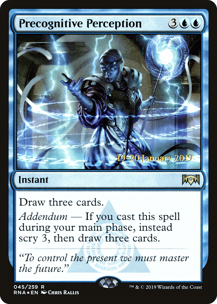 Precognitive Perception [Ravnica Allegiance Prerelease Promos]-1