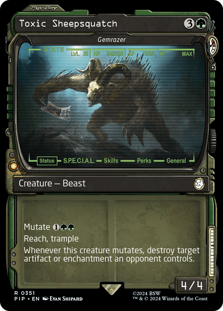 Toxic Sheepsquatch - Gemrazer (Showcase) (PIP-351) - Fallout / Toxic Sheepsquatch: (Showcase)-1
