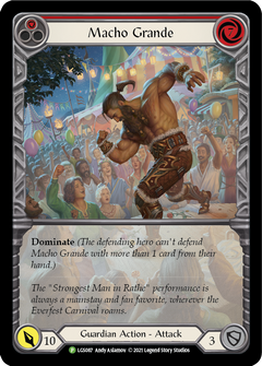 Macho Grande (Red) [LGS087] (Promo)  Rainbow Foil-1