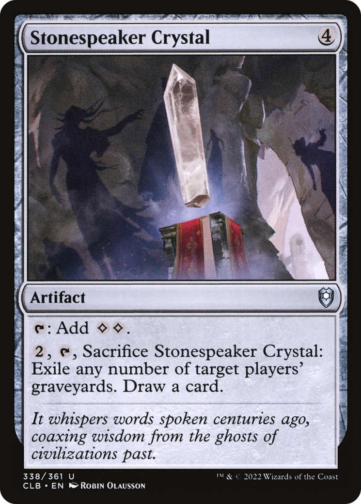 Stonespeaker Crystal [Commander Legends: Battle for Baldur's Gate]-1