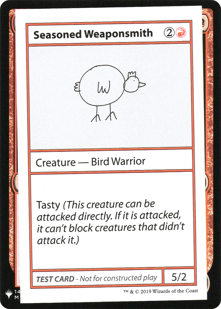 Seasoned Weaponsmith [Mystery Booster Playtest Cards]-1